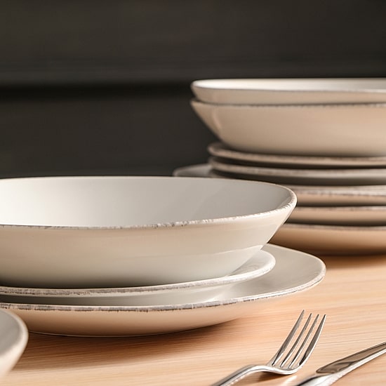 Stone + Lain Essence 12-pc. Stoneware Dinnerware Set