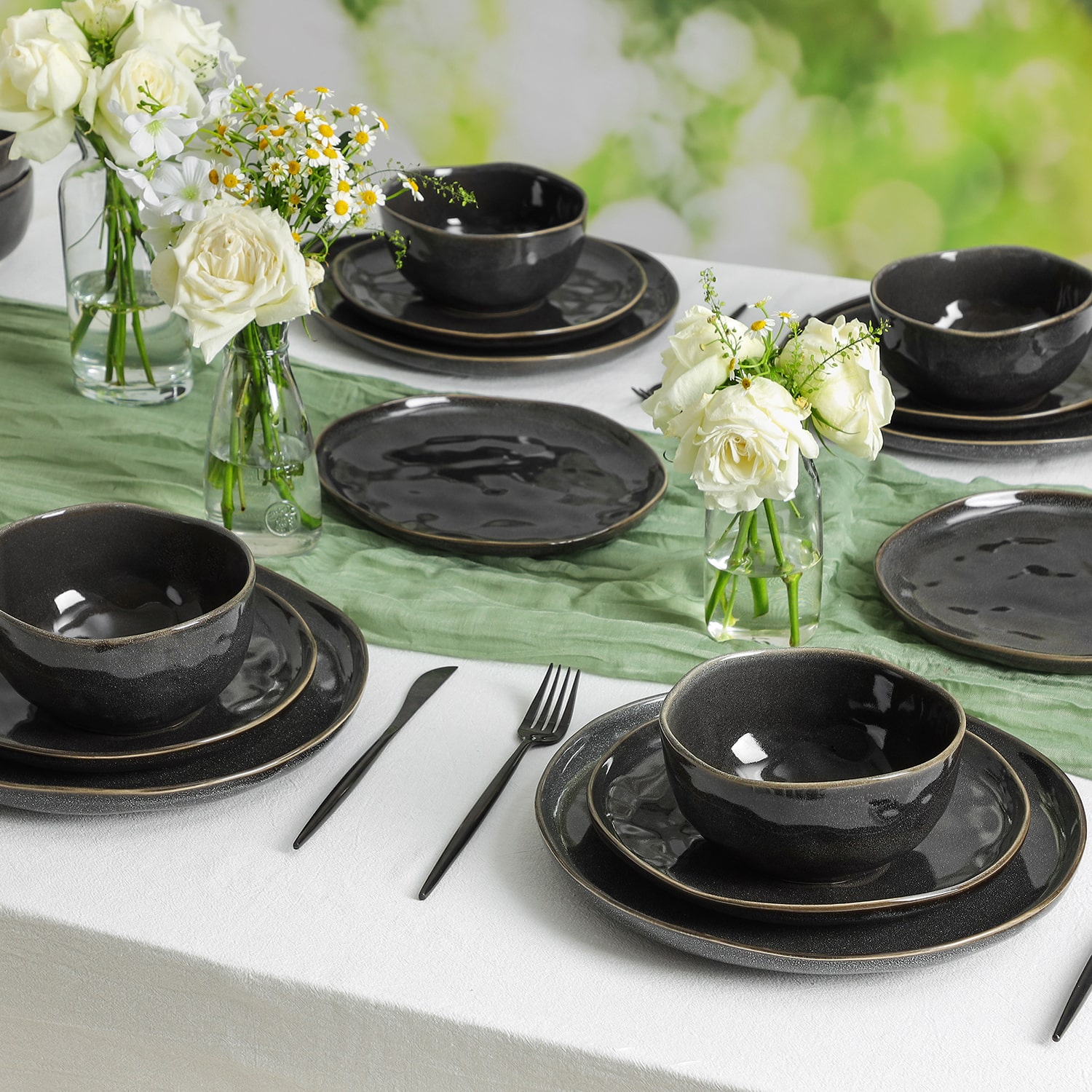 Stone + Lain Mirella 24-pc. Stoneware Dinnerware Set