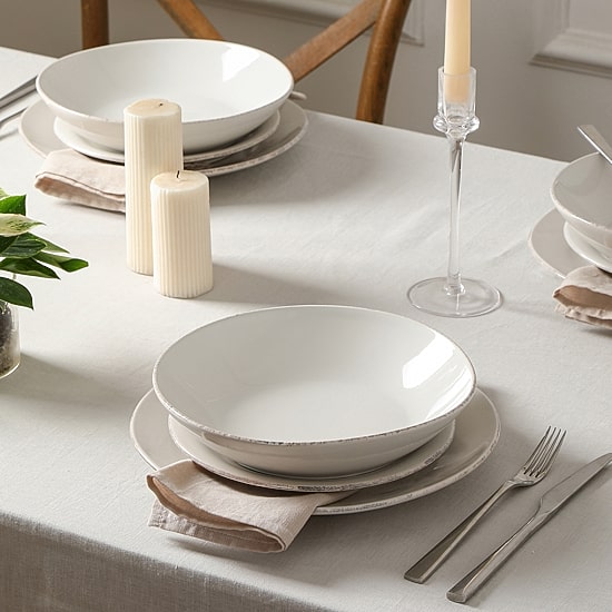 Stone + Lain Essence 12-pc. Stoneware Dinnerware Set