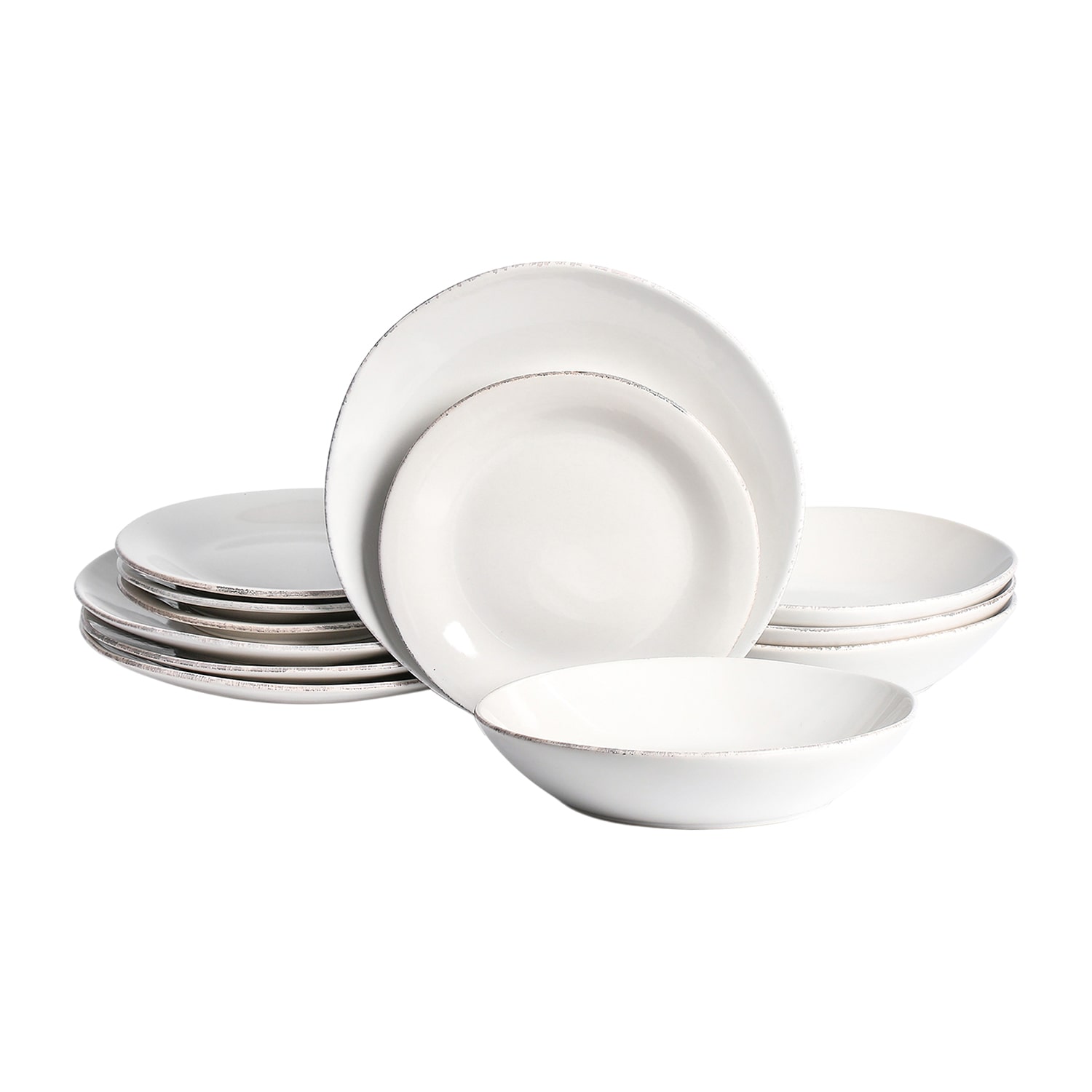 Stone + Lain Essence 12-pc. Stoneware Dinnerware Set