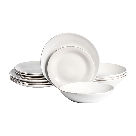 Stone + Lain Essence 12-pc. Stoneware Dinnerware Set