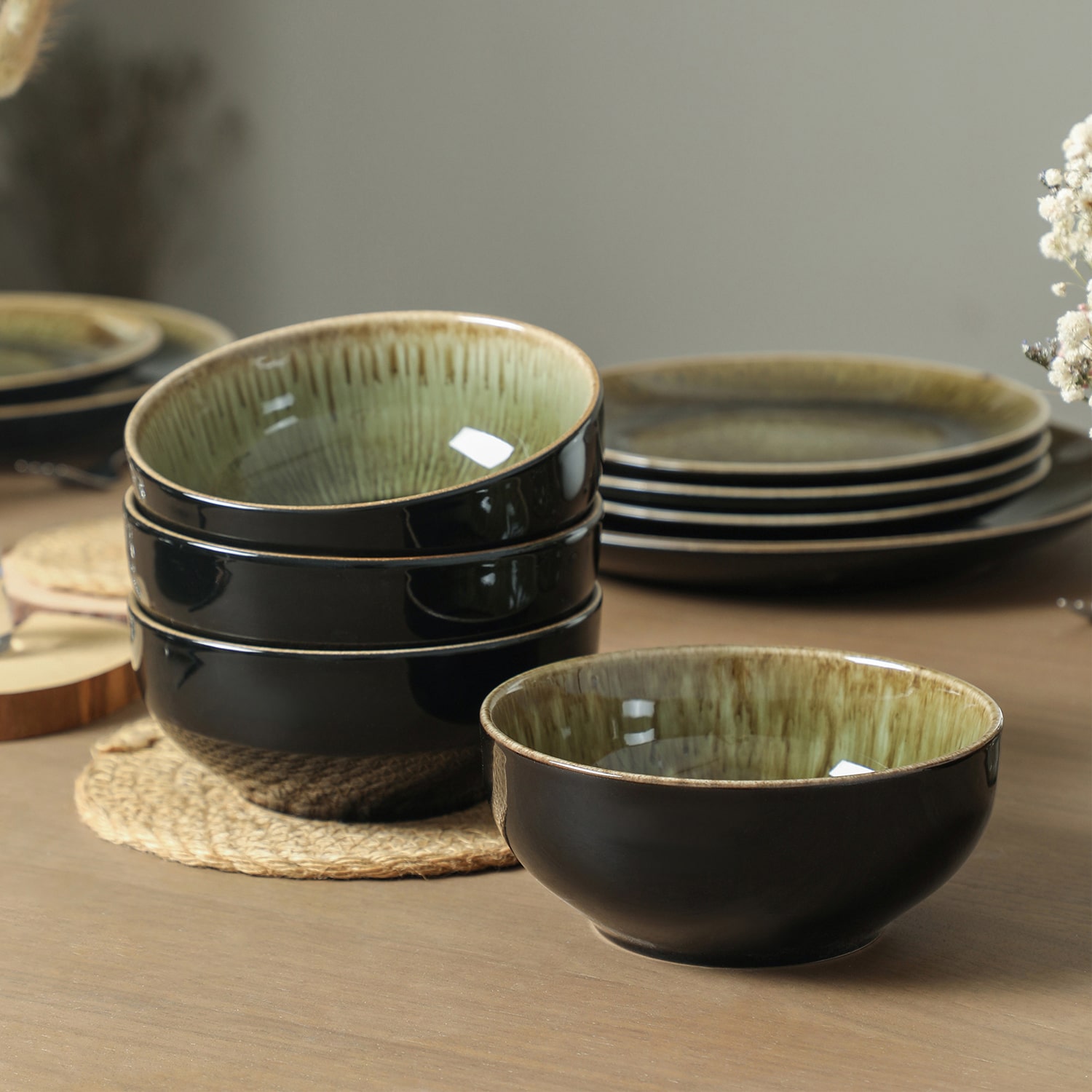 Stone + Lain Riley 12-pc. Stoneware Dinnerware Set