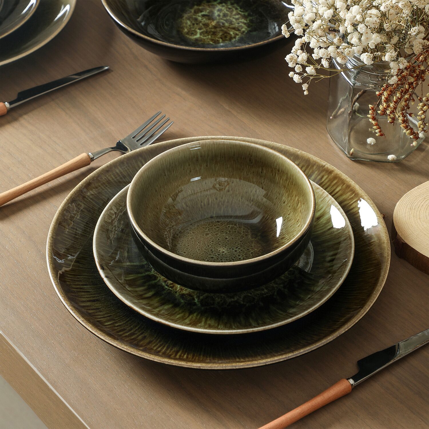 Stone + Lain Riley 12-pc. Stoneware Dinnerware Set