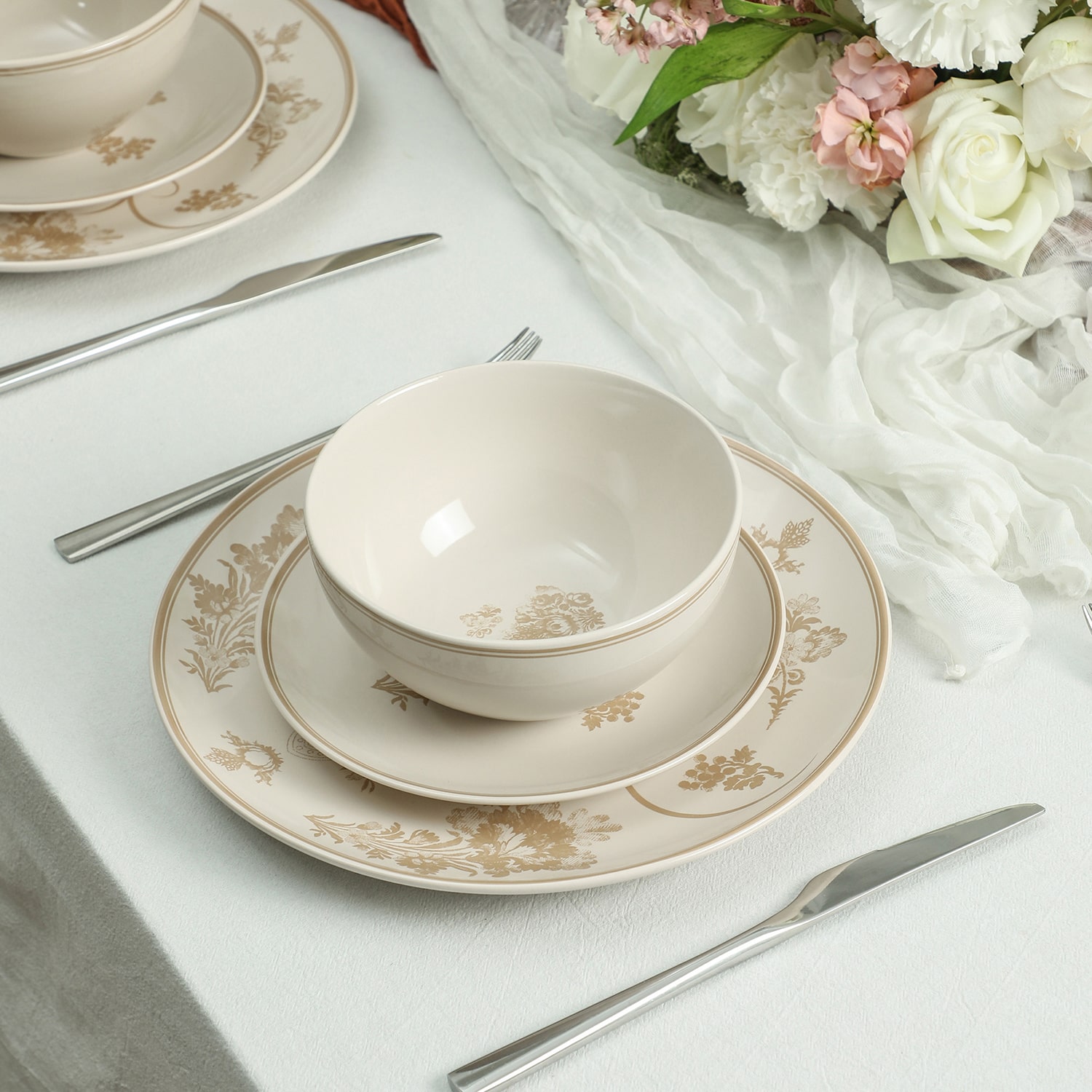 Stone + Lain Opal -pc. Stoneware Dinnerware Set
