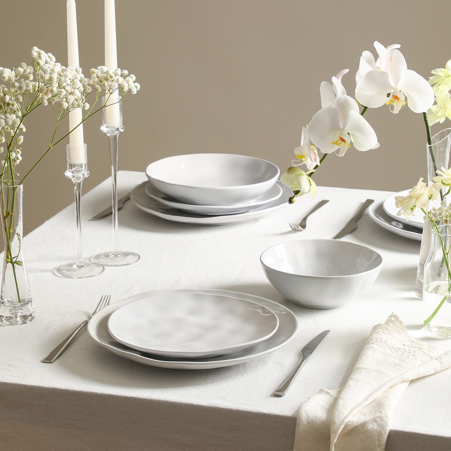 Stone + Lain Harper 32-pc. Stoneware Dinnerware Set