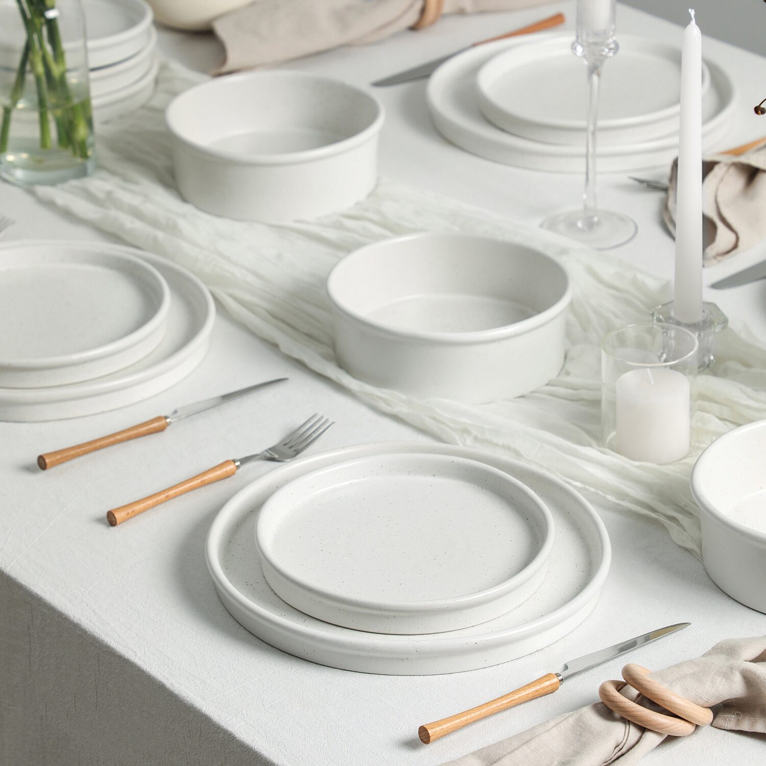 Stone + Lain Roscoe 12-pc. Stoneware Dinnerware Set