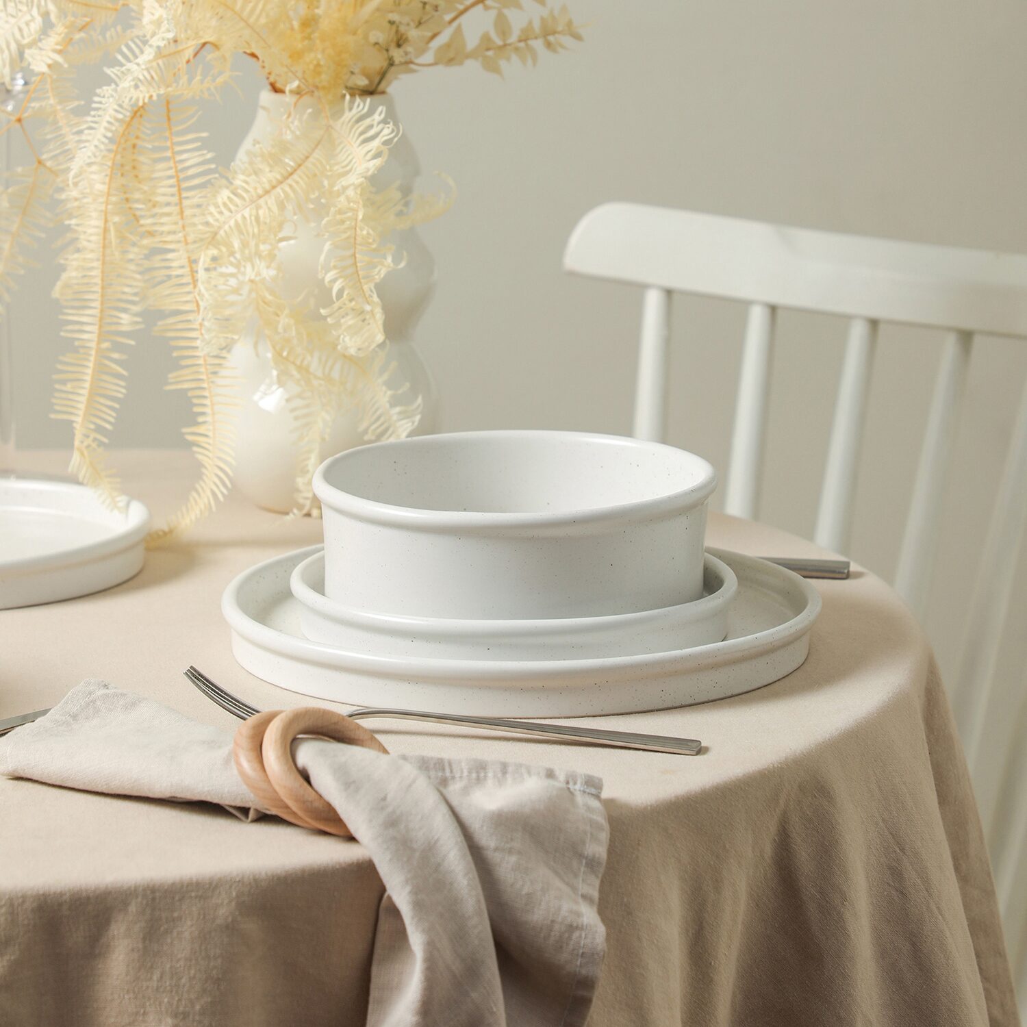 Stone + Lain Roscoe 12-pc. Stoneware Dinnerware Set