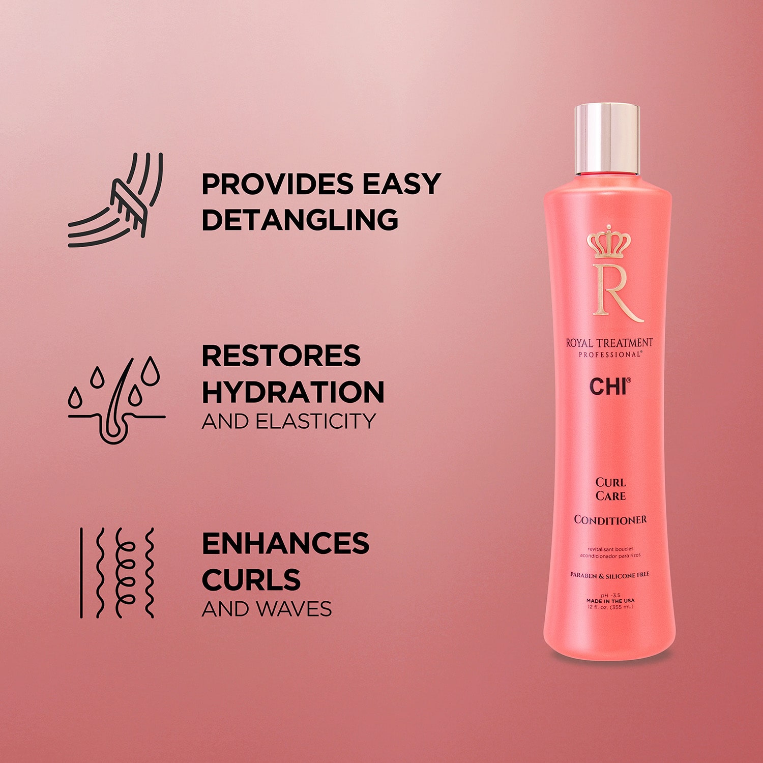 CHI Styling Curl Conditioner 12oz Conditioner 12 oz.