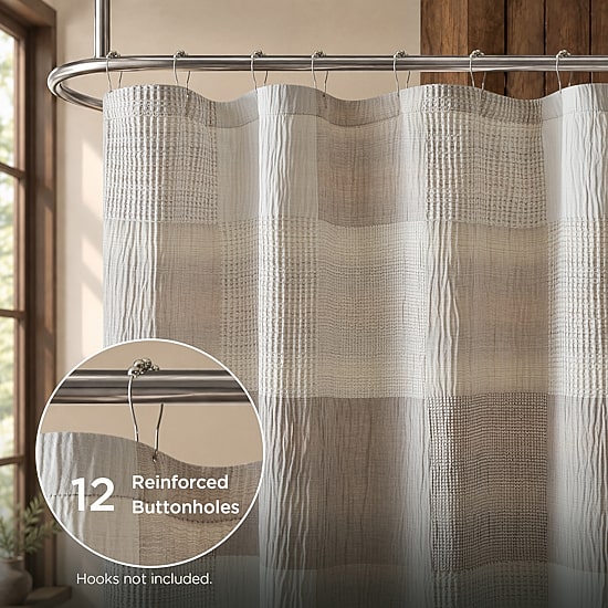 Woolrich Trista Patchwork Shower Curtain