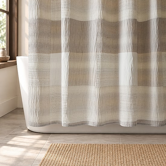 Woolrich Trista Patchwork Shower Curtain