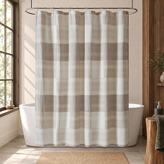 Woolrich Trista Patchwork Shower Curtain
