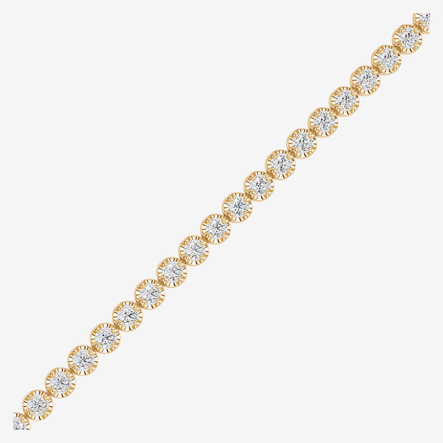 (G / Si2) Womens 7 Ct.T.W. Lab Grown White Diamond Sterling Silver 17 Inch Tennis Necklace