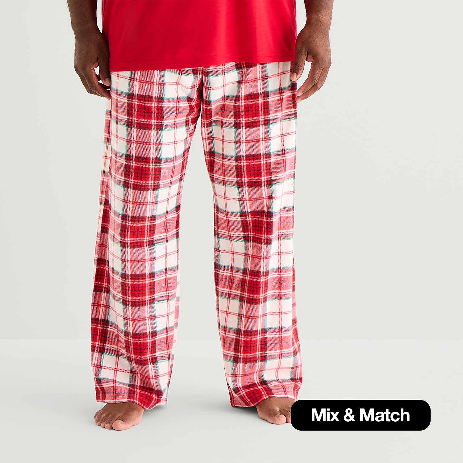 North Pole Trading Co. Mix & Match Unisex Adult Plus Matching Family Pajama Pants