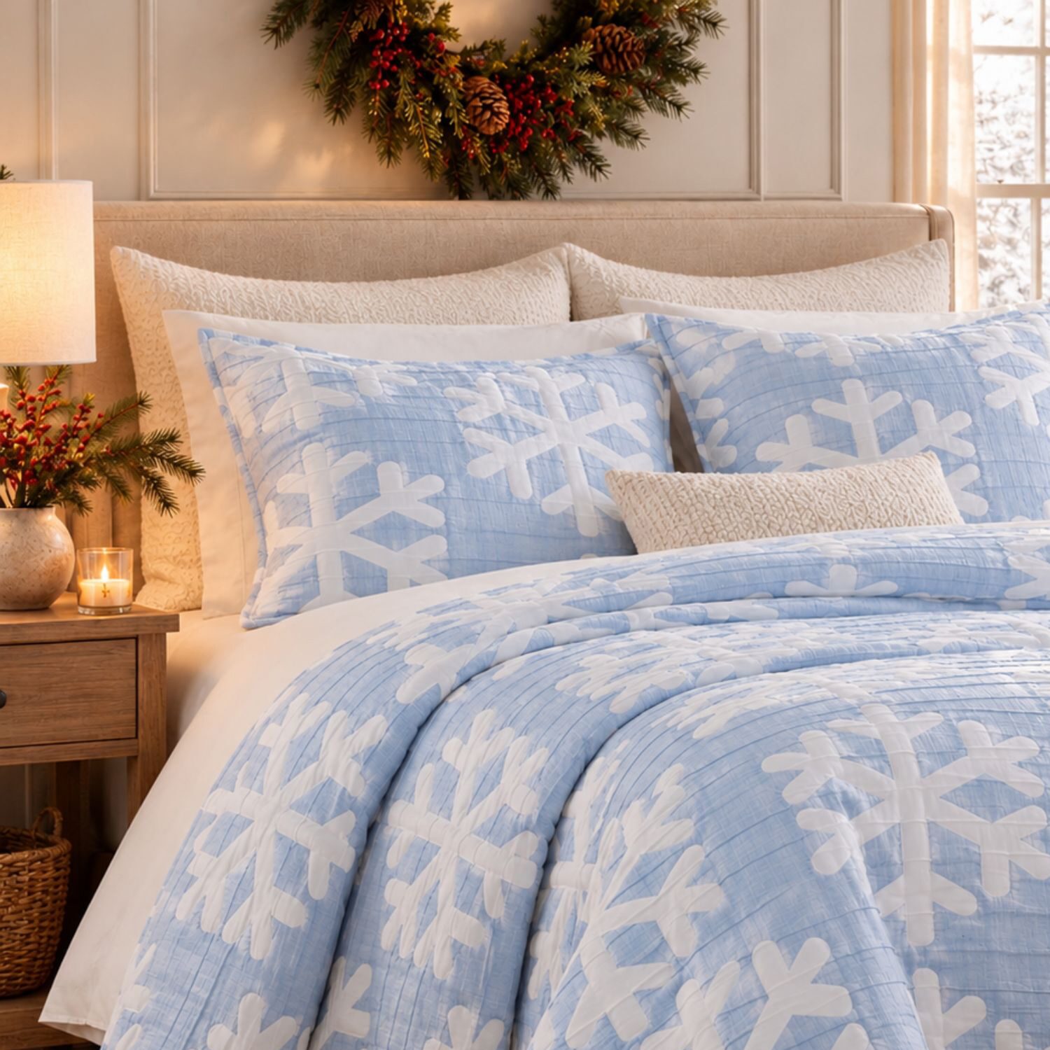 Linery Reversible Sticthed Quilt Set