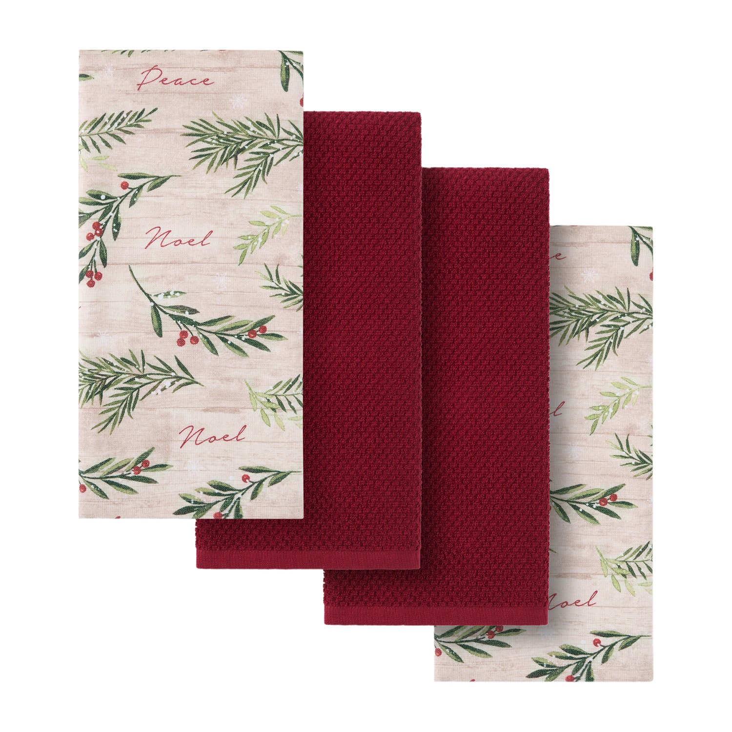 Josie Accessories Holiday Tree Trimmings 4-pc. Kitchen Towel