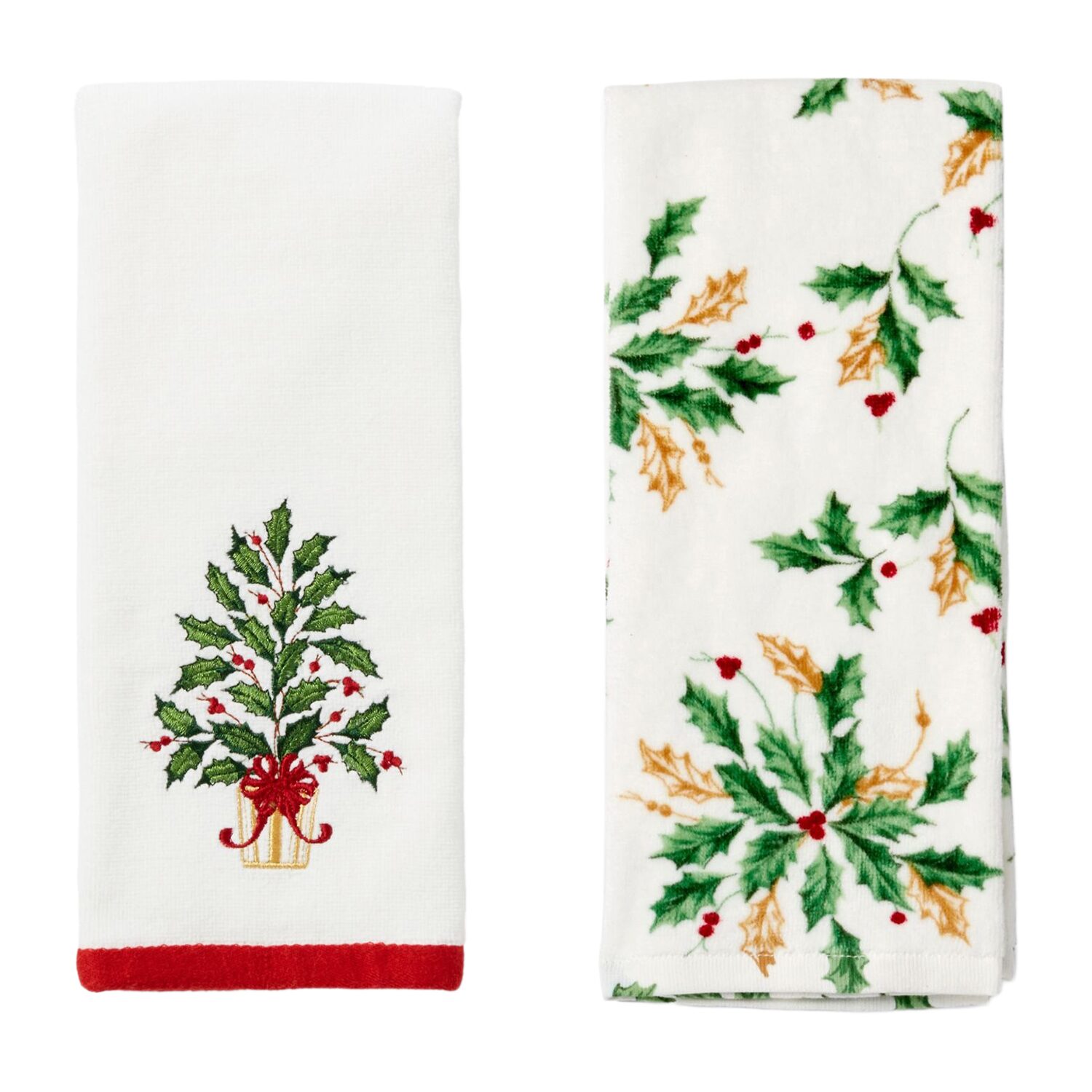 Lenox Holiday Tree 2 Pack Kitchen Towel