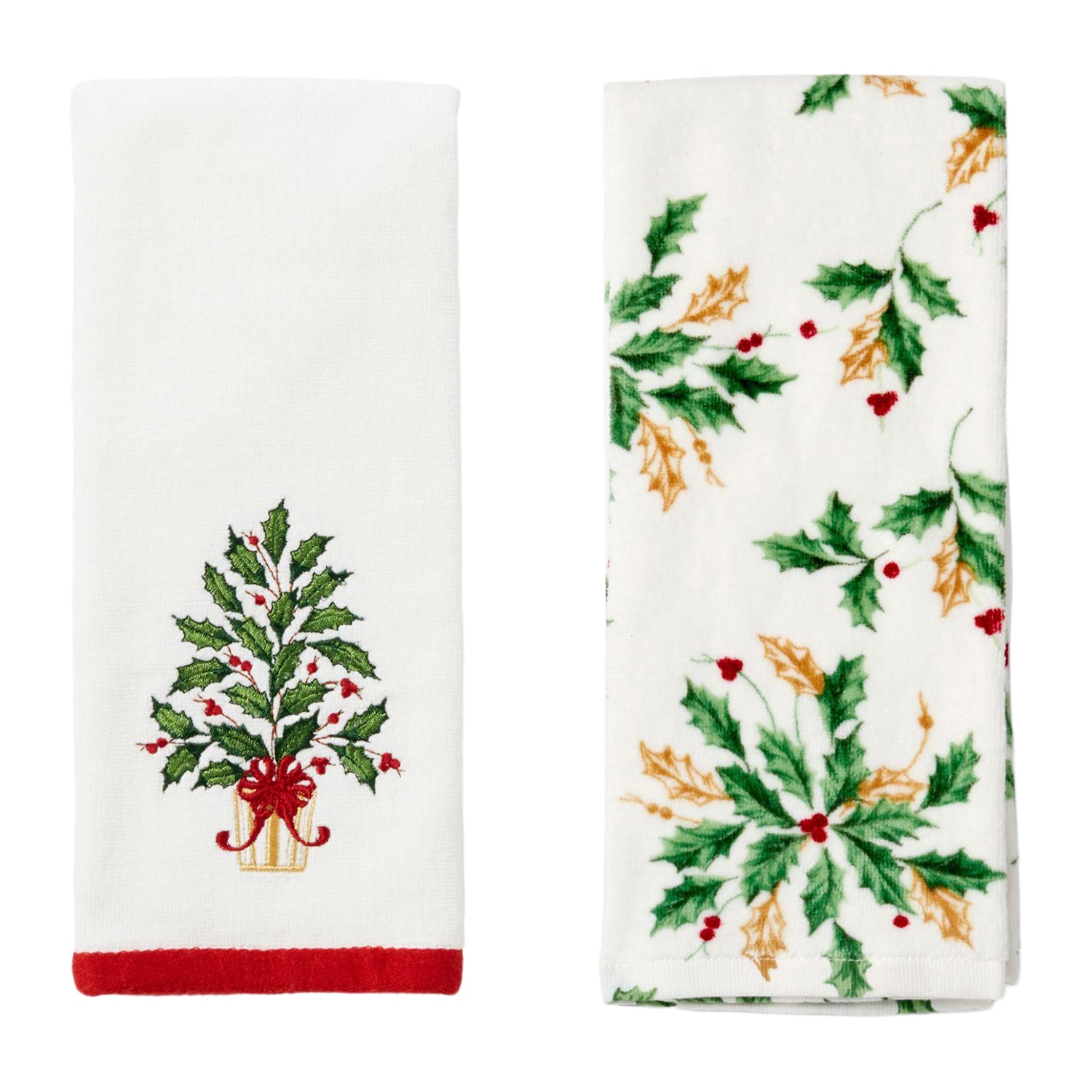 Lenox Holiday Tree 2 Pack Kitchen Towel