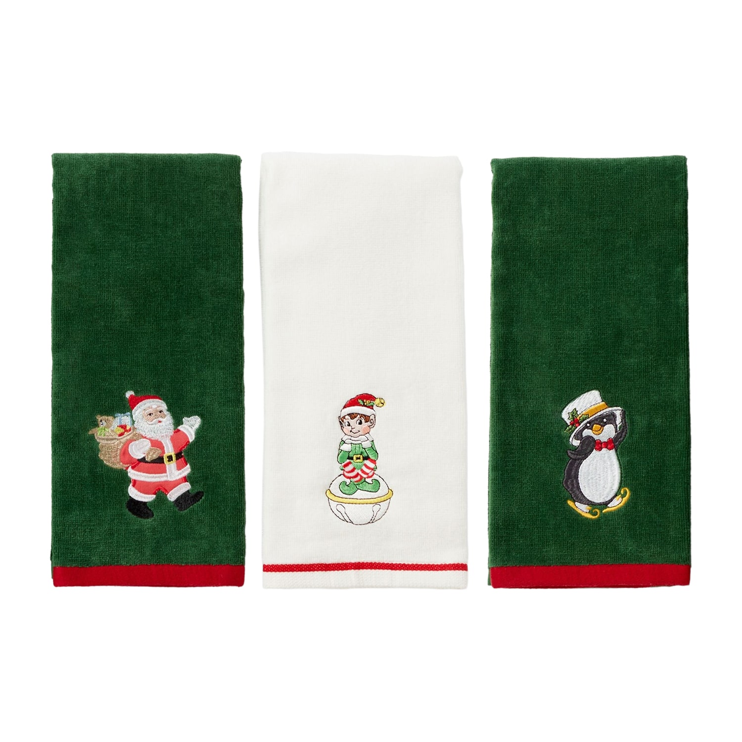 Lenox Holiday Elf Santa 3-pc. Kitchen Towel