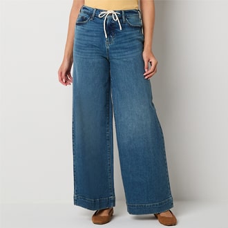 a.n.a Drapey Low Rise Wide Leg Jean