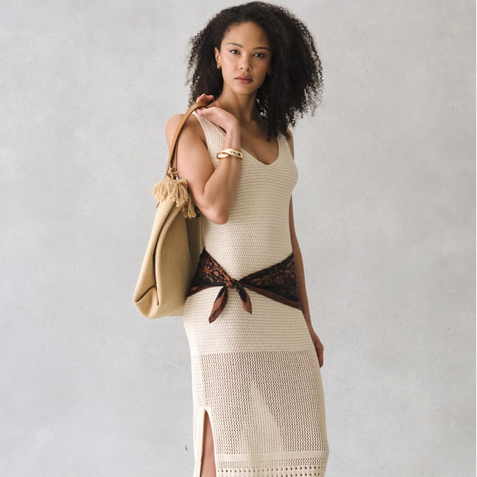 a.n.a Womens Sleeveless Midi Dress