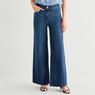 A.N.A Womens Tall Wide Leg Jean