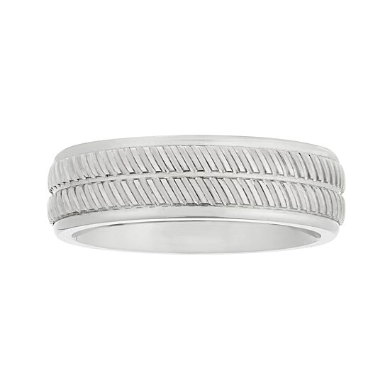 Mens 8MM Cobalt Wedding Band