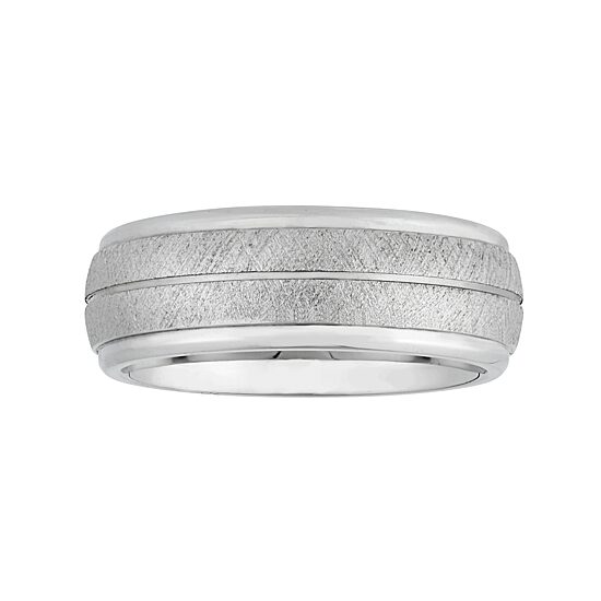 Mens 8MM Cobalt Wedding Band