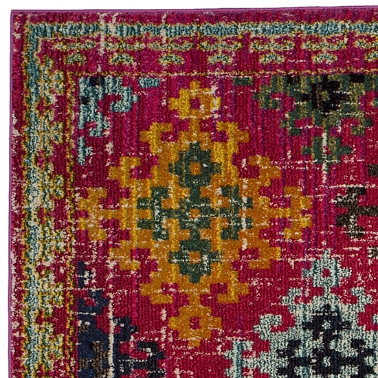 Safavieh Monaco Collection Flint Geometric Round Area Rug
