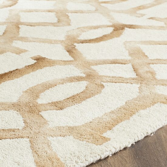 Safavieh Dip Dye Collection Diamond Geometric Round Area Rug