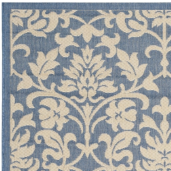 Safavieh Courtyard Collection Lyla Floral Indoor/Outdoor Square Area Rug