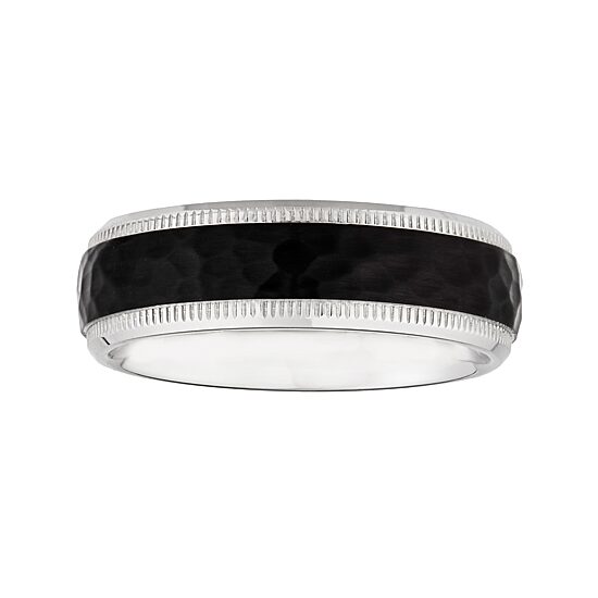 Mens 8MM Stainless Steel Wedding Band