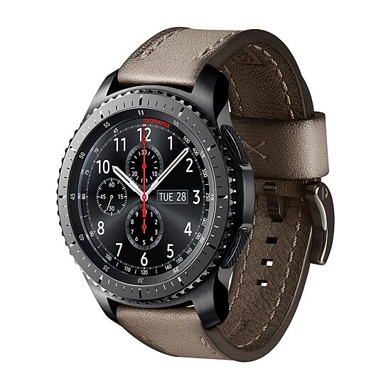 Samsung Galaxy 46mm Compatible Mens Brown Leather Watch Band Gp-R765breeaaa