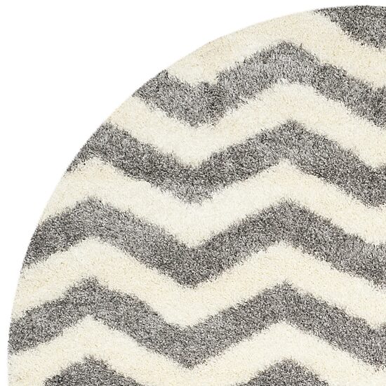 Safavieh Montreal Shag Collection Zoey Geometric Round Area Rug