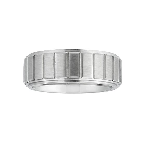Mens 8MM Cobalt Wedding Band