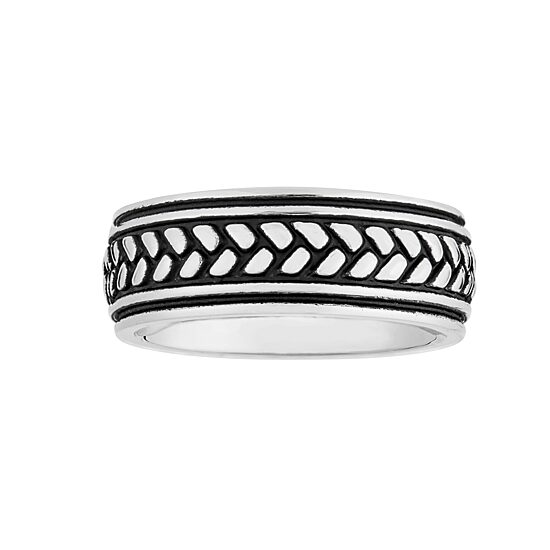Mens 8MM Cobalt Wedding Band