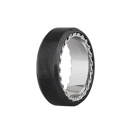 Mens 8MM Cobalt Wedding Band