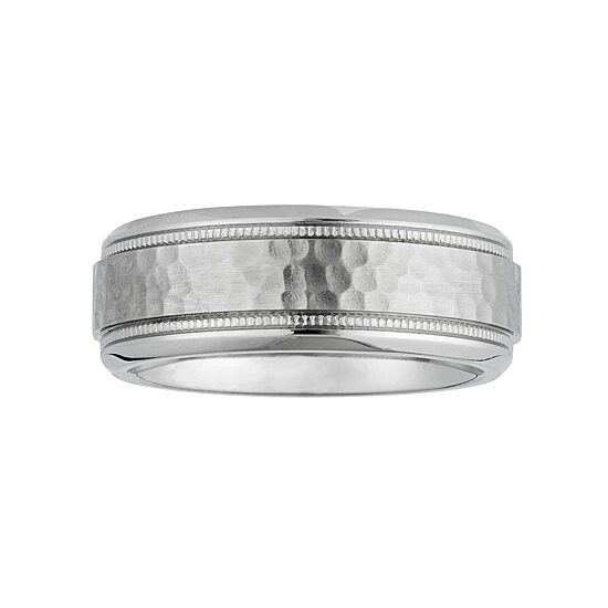 Mens 8MM Cobalt Wedding Band