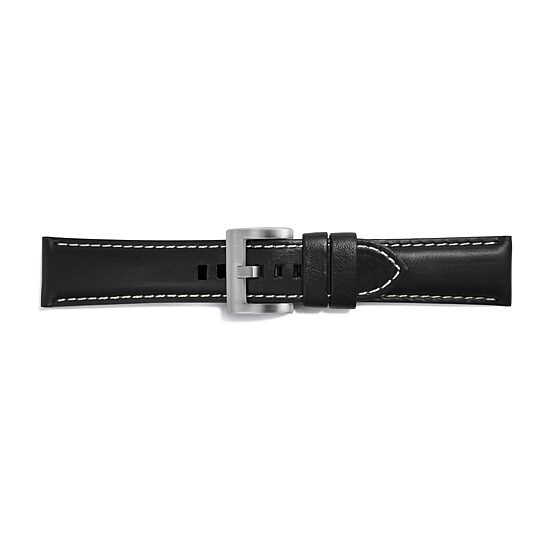 Samsung Galaxy 46mm Compatible Mens Black Leather Watch Band Gp-R770breebaa