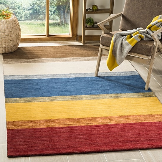 Safavieh Himalaya Collection Ilarion Striped Square Area Rug