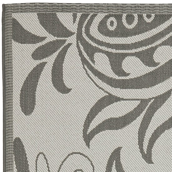 Safavieh Courtyard Collection Tarek Floral Indoor/Outdoor Square Area Rug