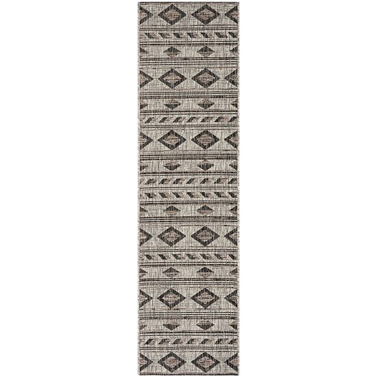 Safavieh Courtyard Collection Luana Geometric Indoor/Outdoor Runner Rug