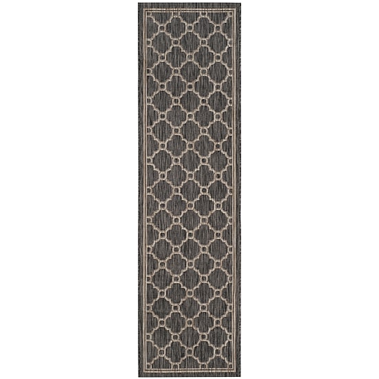 Safavieh Courtyard Collection Ian Geometric Indoor/Outdoor Runner Rug