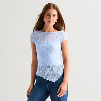 Arizona Juniors Asymmetrical T-Shirt