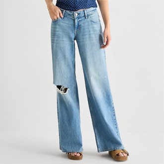 Arizona Juniors Low Rise Baggy Fit Jean