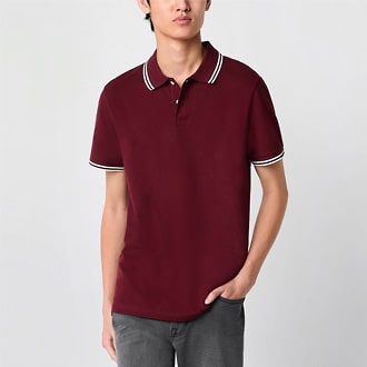 Arizona Mens Short Sleeve Tipped Polo