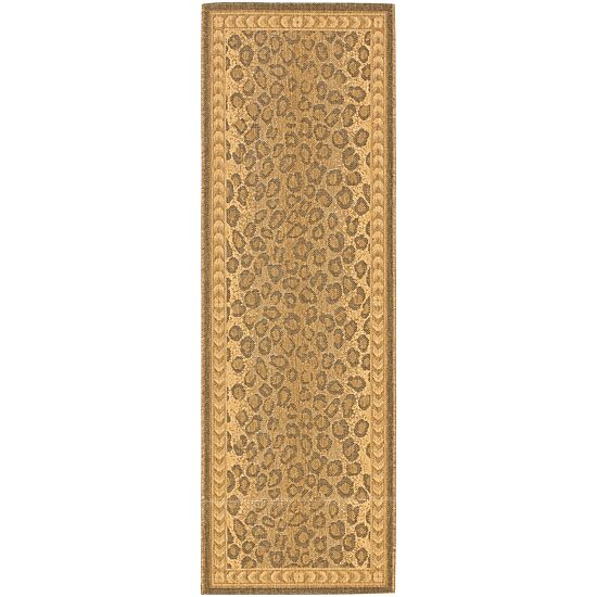 Safavieh Courtyard Collection Daithi Animal Indoor/Outdoor Runner Rug
