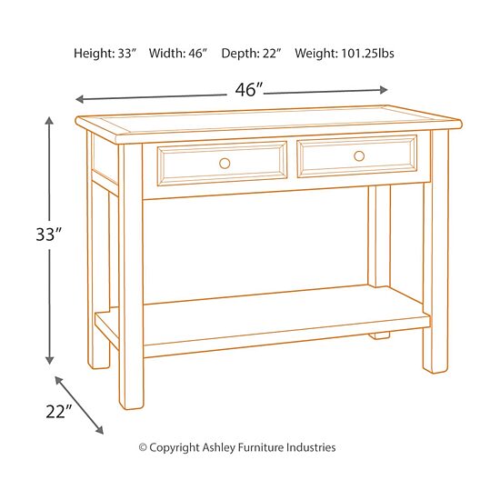 Signature Design by Ashley® Roanoke 2-Drawer Console Table