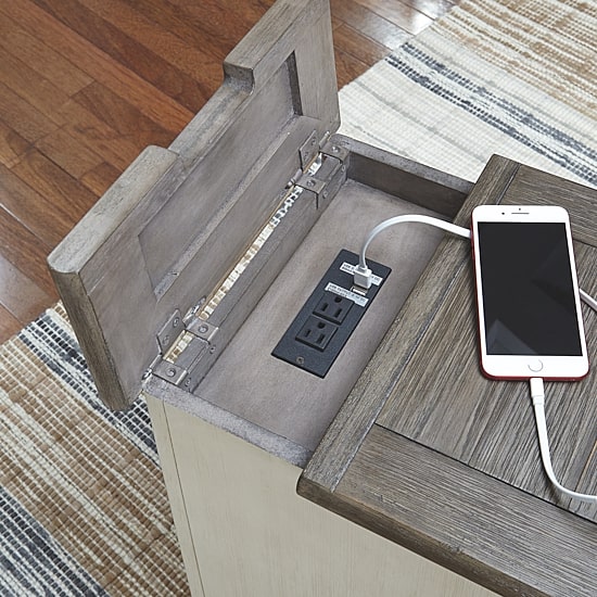 Signature Design by Ashley® Roanoke Storage Chairside Table