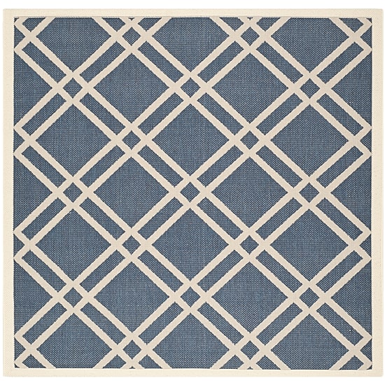 Safavieh Courtyard Collection Hannah Geometric Indoor/Outdoor Square Area Rug