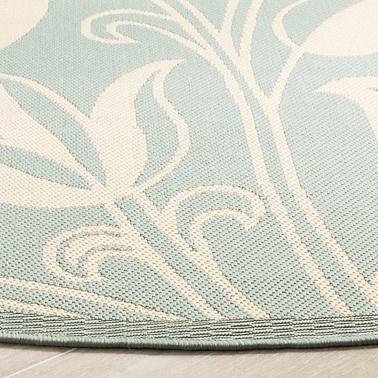 Safavieh Courtyard Collection Tarek Floral Indoor/Outdoor Area Rug